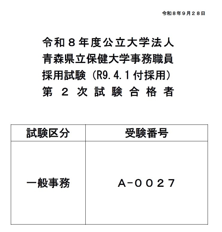合格者